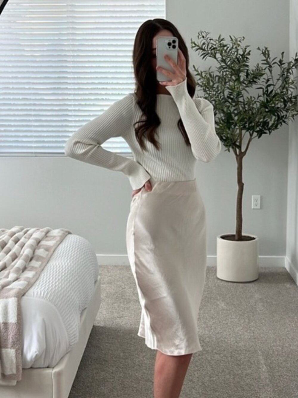 Babaton slip midi 4 Denude (champagne colour) - Picture 8 of 8